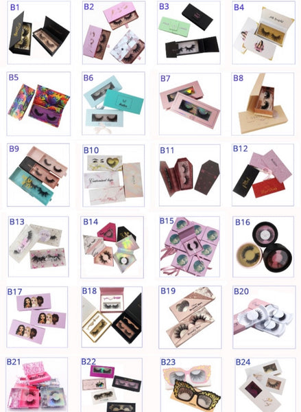 100 pcs Lash Boxes Wholesale with logo